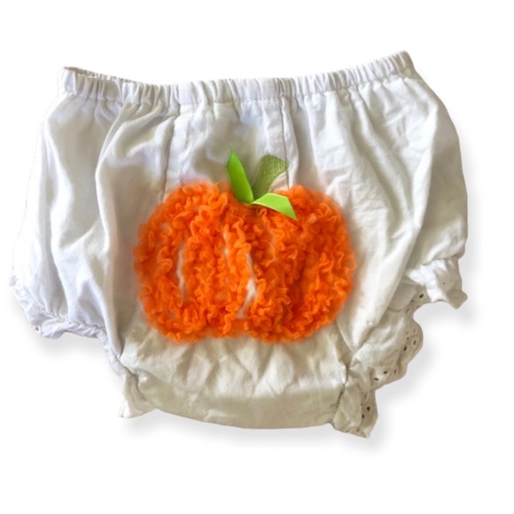 Girls Just Ducky Pumpkin Dress & Diaper Cover 12M - Picture 4 of 7